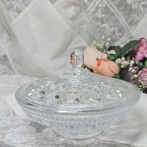 Windsor Clear Glass Candy Dish